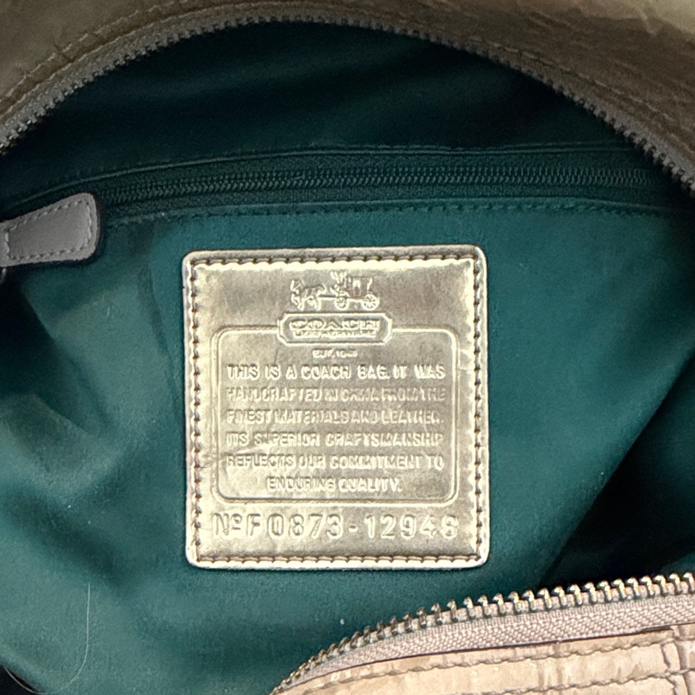 Coach Tan Patent Leather Satchel - Picture 6 of 6